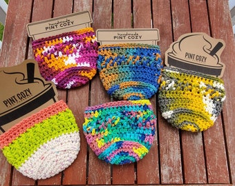 Crochet Pattern PDF Ice Cream Pint Cozy, Beginner Crochet Pattern