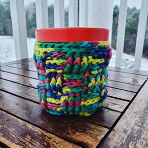 Waffle Stich Ice Cream Cozy Crochet Pattern PDF Ice Cream Pint Cozy, Beginner Crochet Pattern