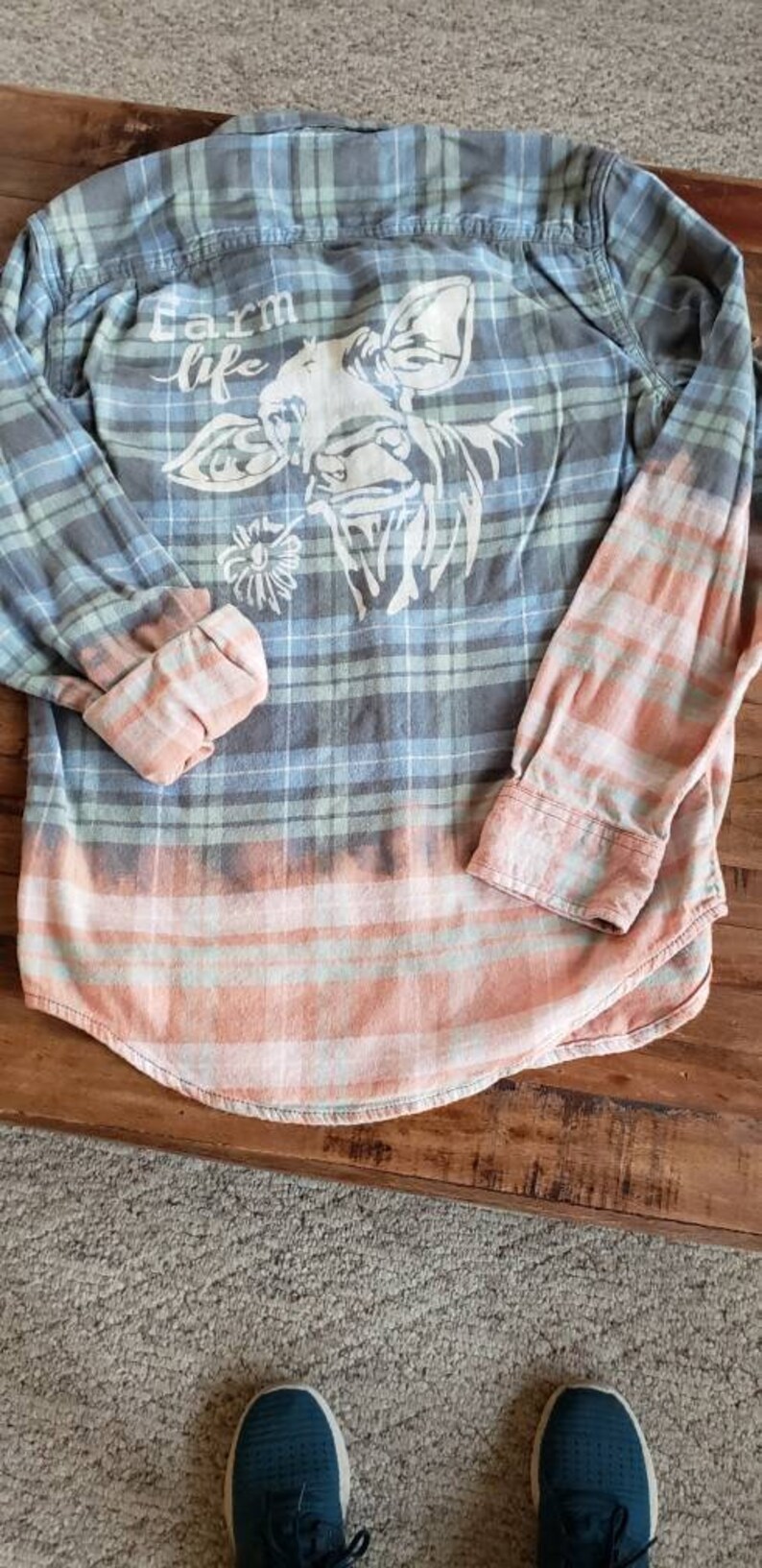 Distressed by hand done process to upcycle this one of a kind original. Womens size 1X Harley Davidson shirt