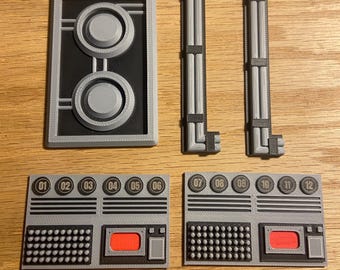 3D Printed Console Bits, Multi Color Set + Lasered details