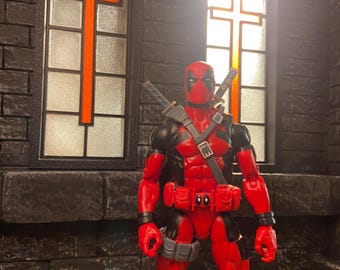 Action figure diorama tall 1/12 window set