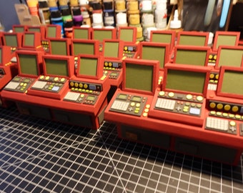 RD-100 Handmade Scifi style console for 1:12 scale