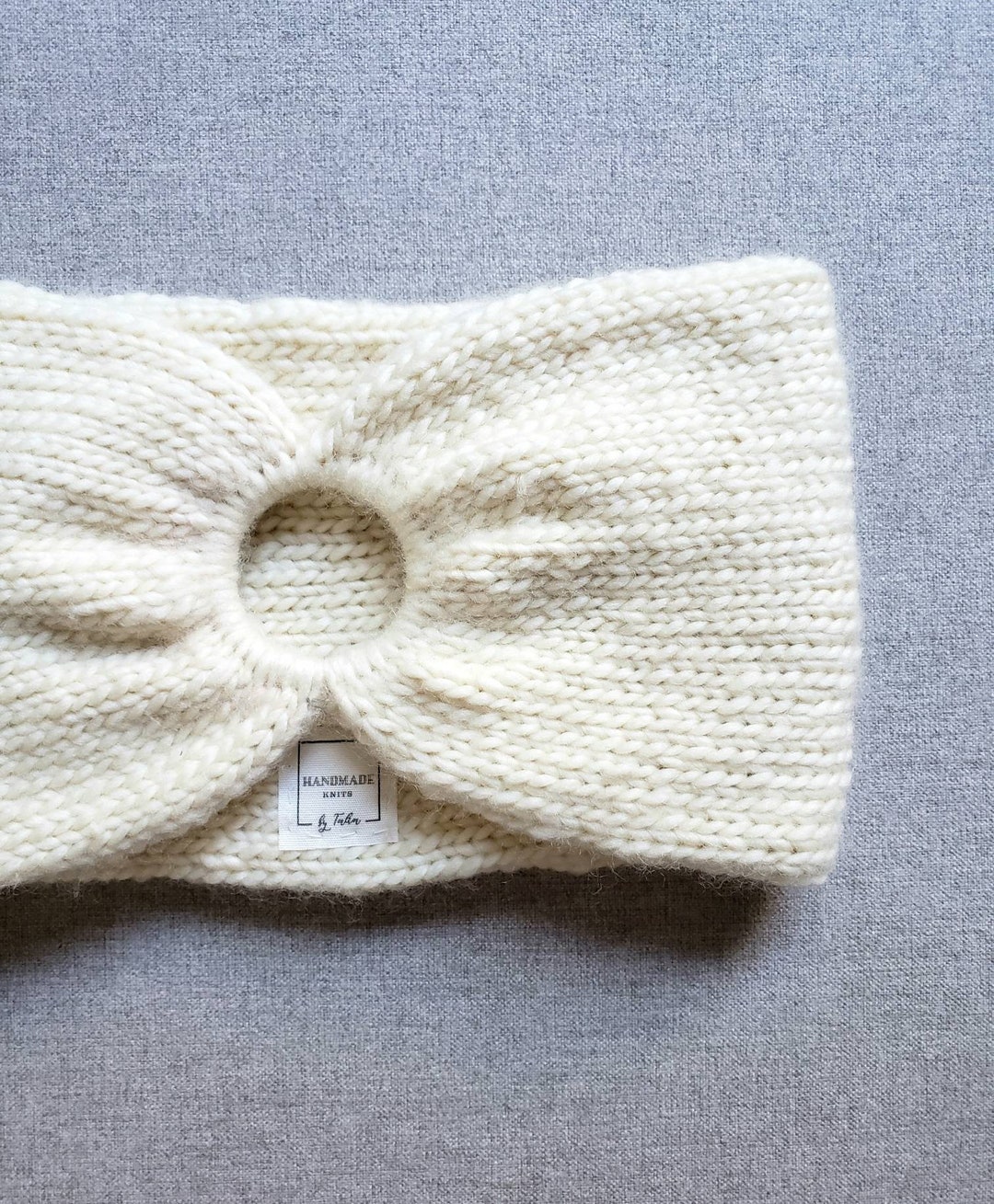 Women's Merino Wool Ear Warmer in Cream Etsy