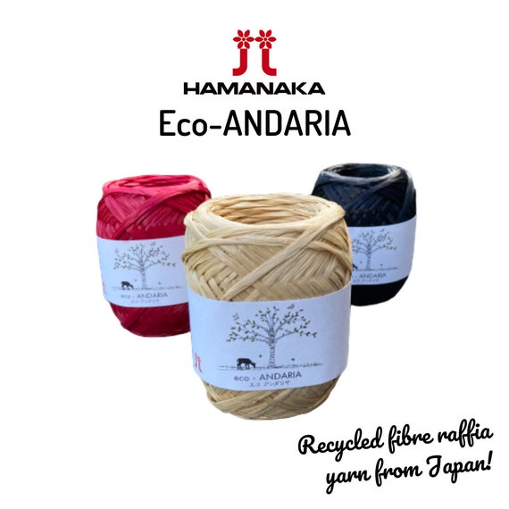 Hamanaka Eco-Andaria Raffia Style Yarn - Yuzu #139 Great For Crochet Bags,  Purses, Hats & More - Yahoo Shopping