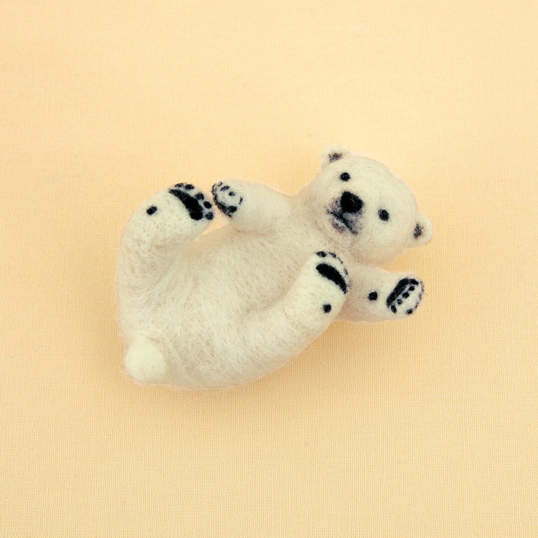 Hamanaka Needle Felting Kit Polar Bear japanese Instructions Etsy