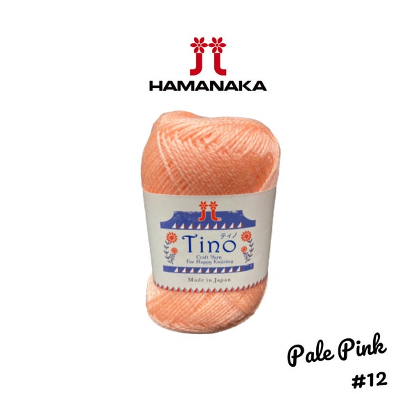 Hamanaka Tino Yarn- Pale Pink #12 - Perfect for Knitting, Crochet and Amigurumi!