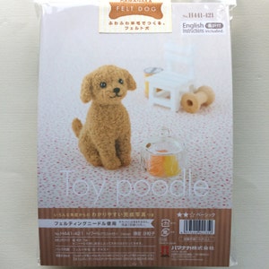 Japanese Hamanaka Needle Felting Craft Kit Poodle English instructions included / video tutorial 画像 4