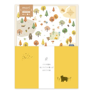 Mind Wave Letter Writing Set - Minori-no-Mori - Bosque en otoño