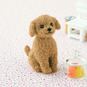 Japanese Hamanaka Needle Felting Craft Kit Poodle English instructions included / video tutorial image 1