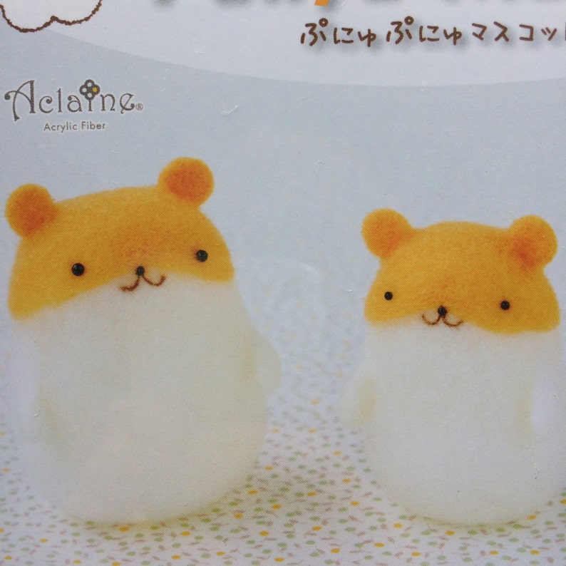 Japanese Hamanaka Needle Felting Kit Hamsters english Etsy