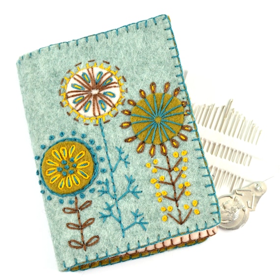 Embroidered Felt Needle Case Kit by Corinne Lapierre