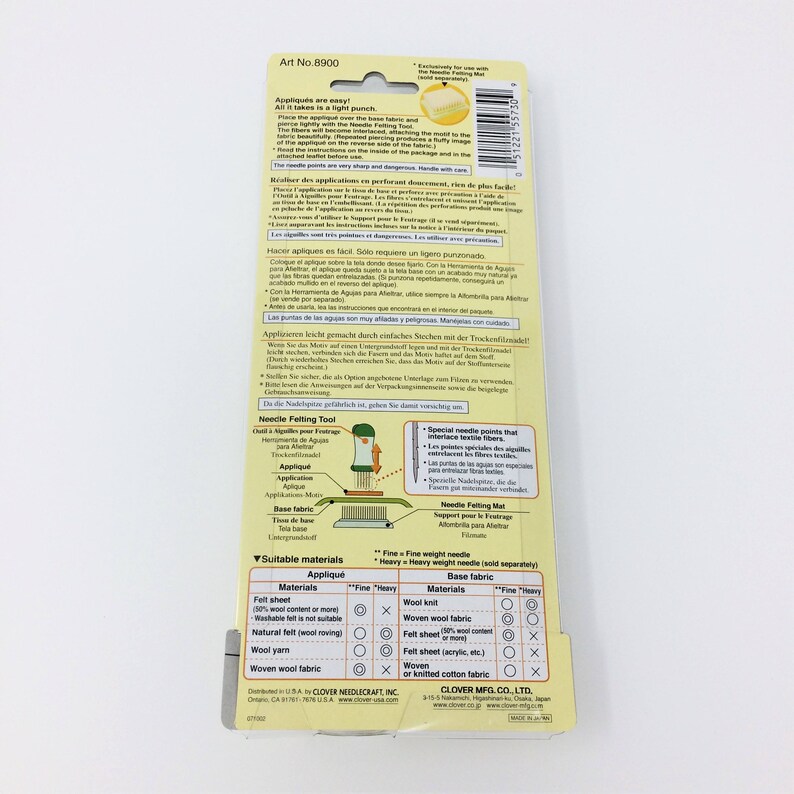 Clover Needle Felting Tool. 5 Needle Tool for Needle Felting. Etsy