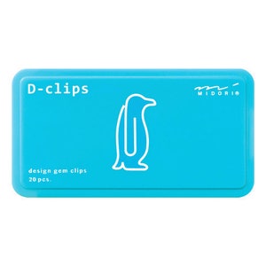 Midori D-clips - pinguïn - dieren paperclips