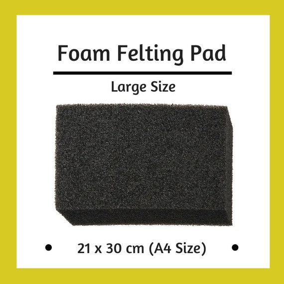 Large Black Foam Pad for Needle Felting 21 X 30cm A4. 