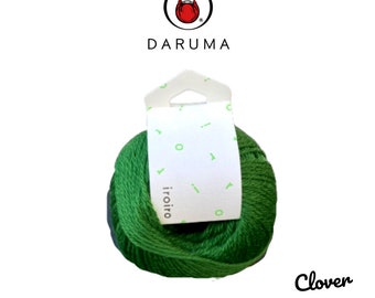 DARUMA iroiro yarn - Clover. Perfect for making pom poms and ideal for knitting!