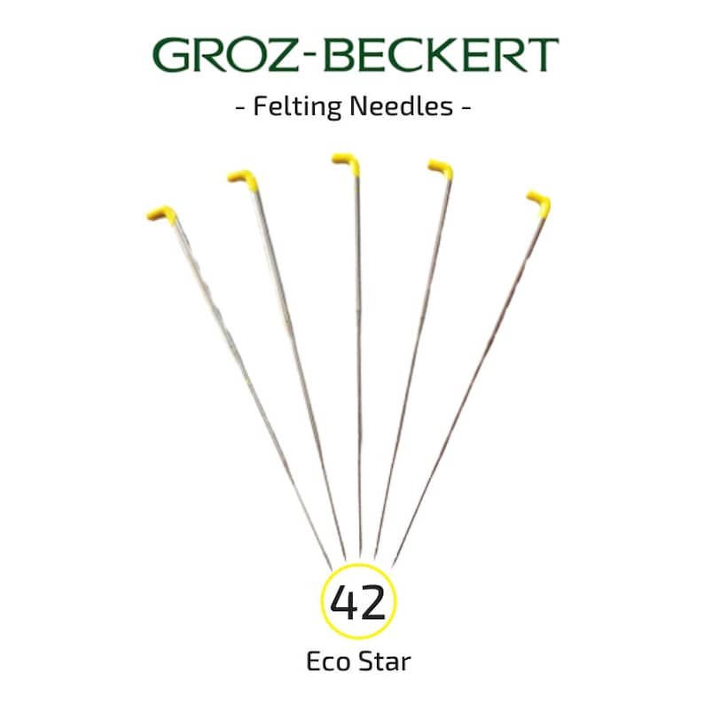 Superb Quality Groz-Beckert Felting Needles 42 Gauge Eco Star Choose your preferred quantity. image 1