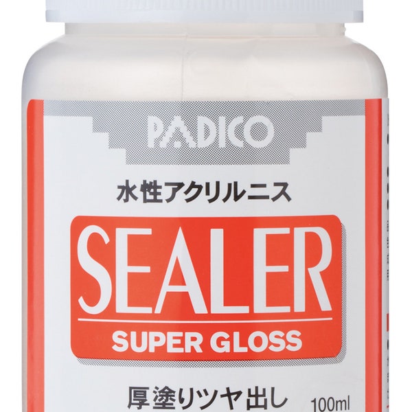 Padico Sealer Super Gloss Varnish - Acrylpolymeer-emulsielaag voor klei, hout, papier, leer, metaal, hars en stof