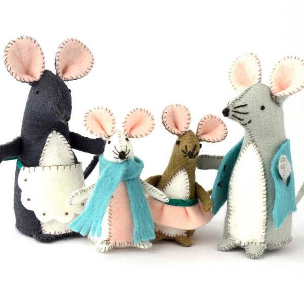 Kit de couture Corinne Lapierre - Famille de souris