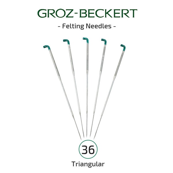 Superb Quality Groz-Beckert Felting Needles - 36 Gauge Triangular - Choose your preferred quantity.