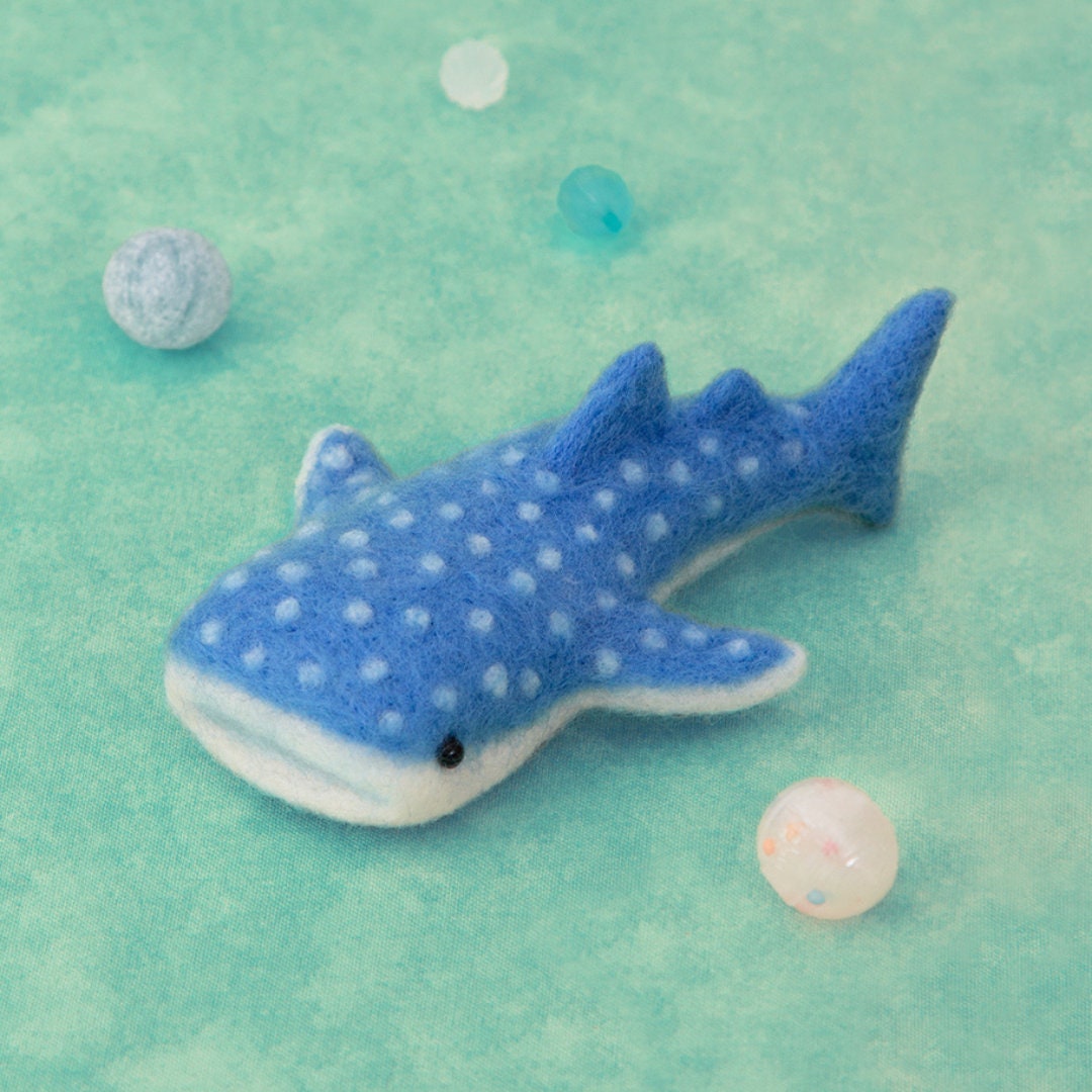 Needle Felted Narwhal Kit, Felted Wool Animal, Needle Felting Kit Whale,  DIY Felting Kit for Beginners, Make Your Own Whale, Kids Gift 