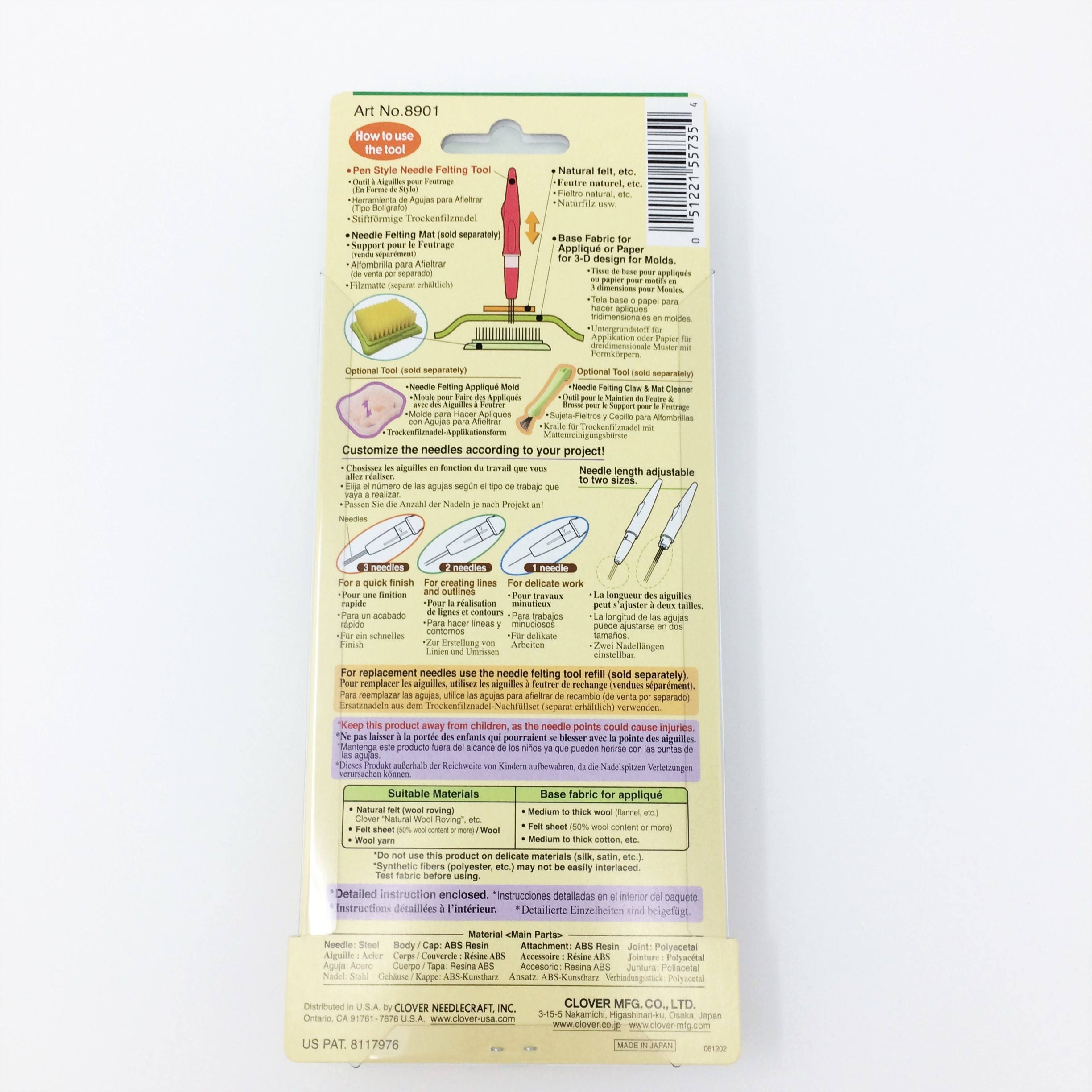 Clover Needle Felting Pen Tool. Felting Multineedle Tool. Etsy UK