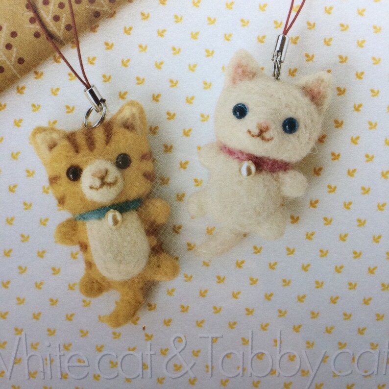 Japanese Hamanaka Needle Felting Craft Kit. Tabby Cat and Etsy