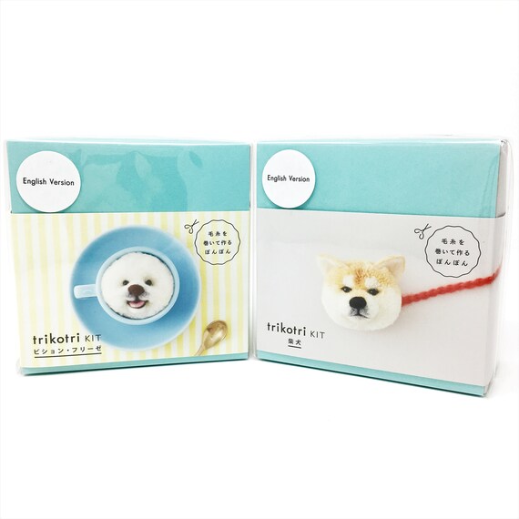 Trikotri Kit Japanese Bichon Frise Pom Pom Kit Make 2 Etsy Singapore