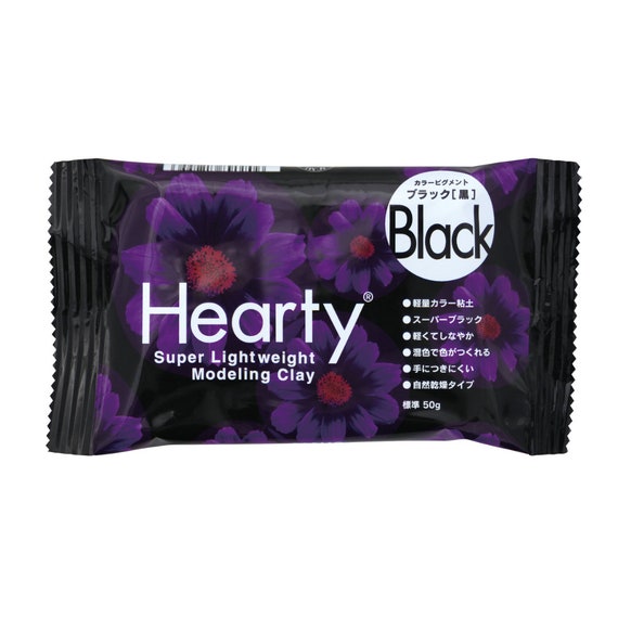 Padico Hearty Air Dry Lightweight Paper Clay Black 50g 