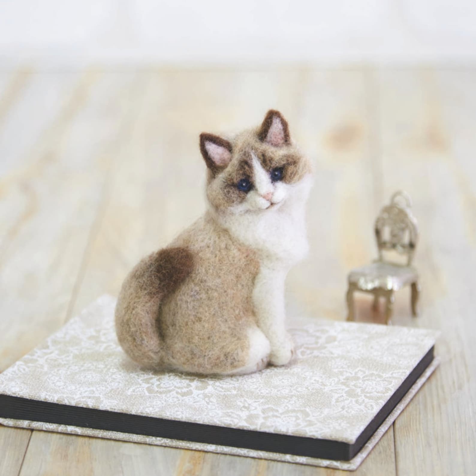 Japanese Hamanaka Needle Felting Kit Ragdoll Cat. Etsy