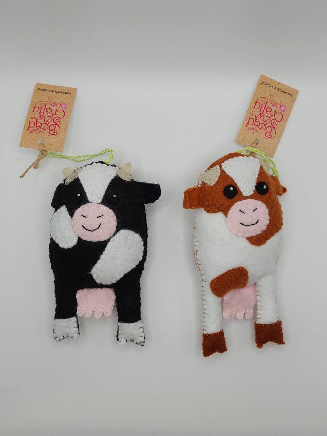 Felt Cows Etsy