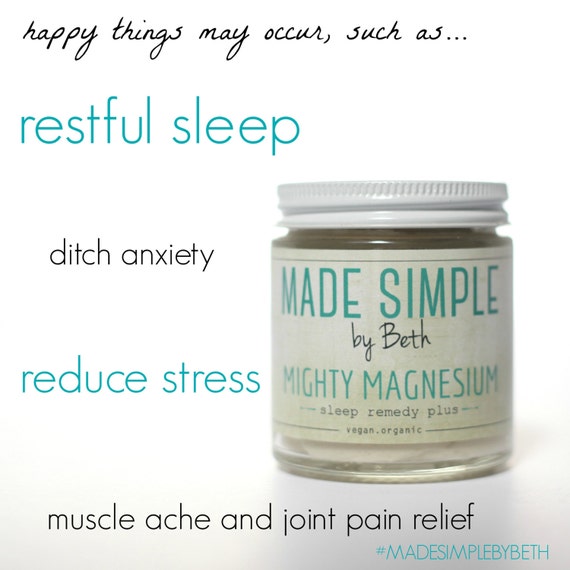 Items similar to Magnesium Body Butter Sleep Remedy Plus! {VEGAN