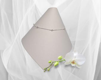Sterling silver curb chain bracelet