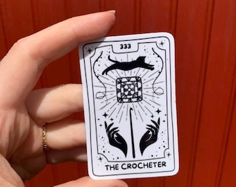 Crochet Tarot Sticker "The Crocheter"