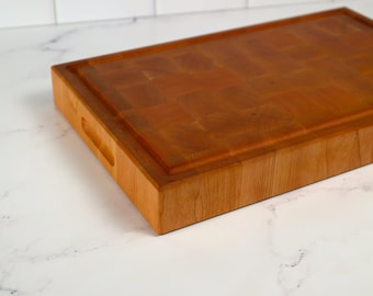 Cherry End Grain Cutting Board, Butcher Block