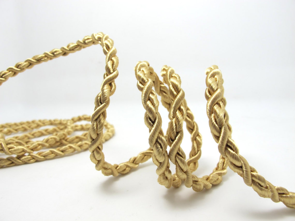 CLEARANCE5 Yards 5mm Metallic Gold Rope StringBeige Brown Etsy