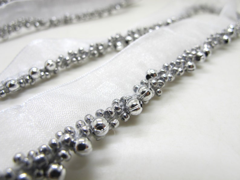 21mm Seed Beads and Pearls Twisted Piping Trim|Lip Cord|Lace Trim|Edging Trim|Cushion Making|Costume Doll Miniature Decorative Bead Lace