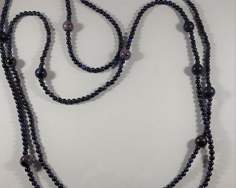 Lapis lazuli and Charite Necklace