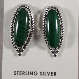 Malachite Earrings