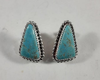 Tyrone Turquoise Stud Earrings