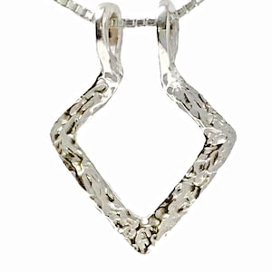 Ring Holder Necklace SILVER GEOMETRIC Wedding Ring Necklace Holder Ring Keeper Doctor Ring Holder Gift Man Ring Necklace Holder Men Ring RN Etsy