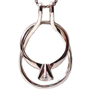 Ring Holder Necklace SILVER Ring Necklace Holder Necklace Ring Holder Wedding Ring Holder Necklace Engagement Ring Keeper Nurse Gift Doctor