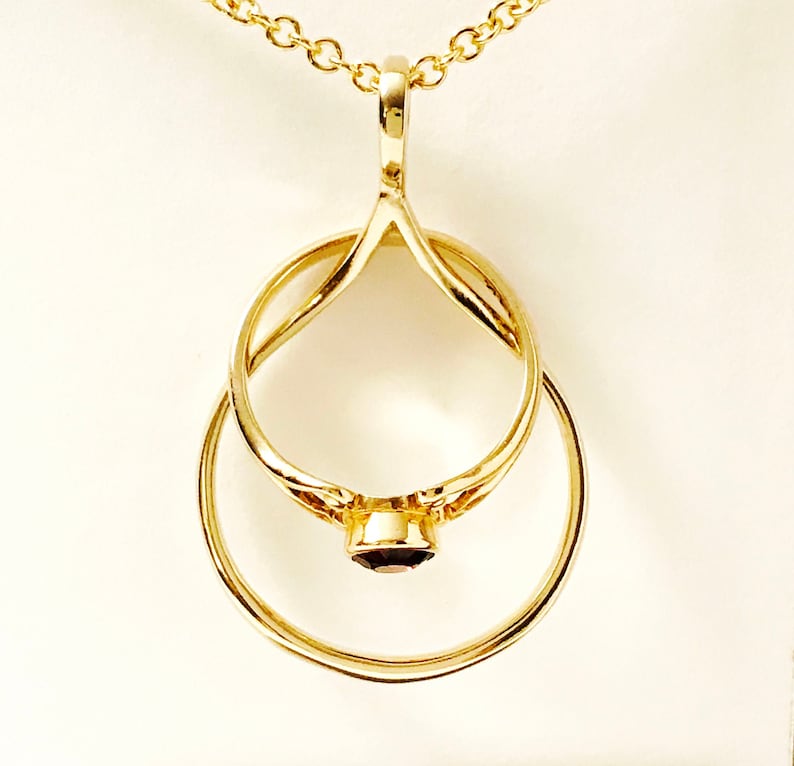 Ring Holder Necklace GOLD Wedding Ring Holder Necklace Pendant Etsy