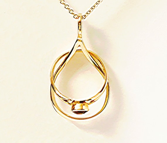 Ring Stand Necklace Engagement Wedding Alloy Necklace - Temu