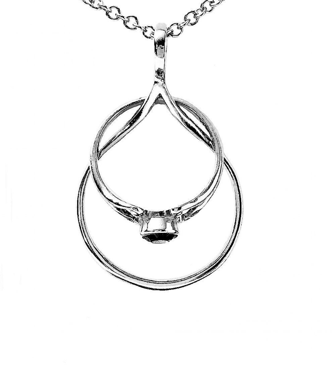 Collana Porta-Anelli Hobbspring - Acciaio Inox Per Donne, Ideale Per Matrimoni E Lavoro, 45.5cm - Foto 5