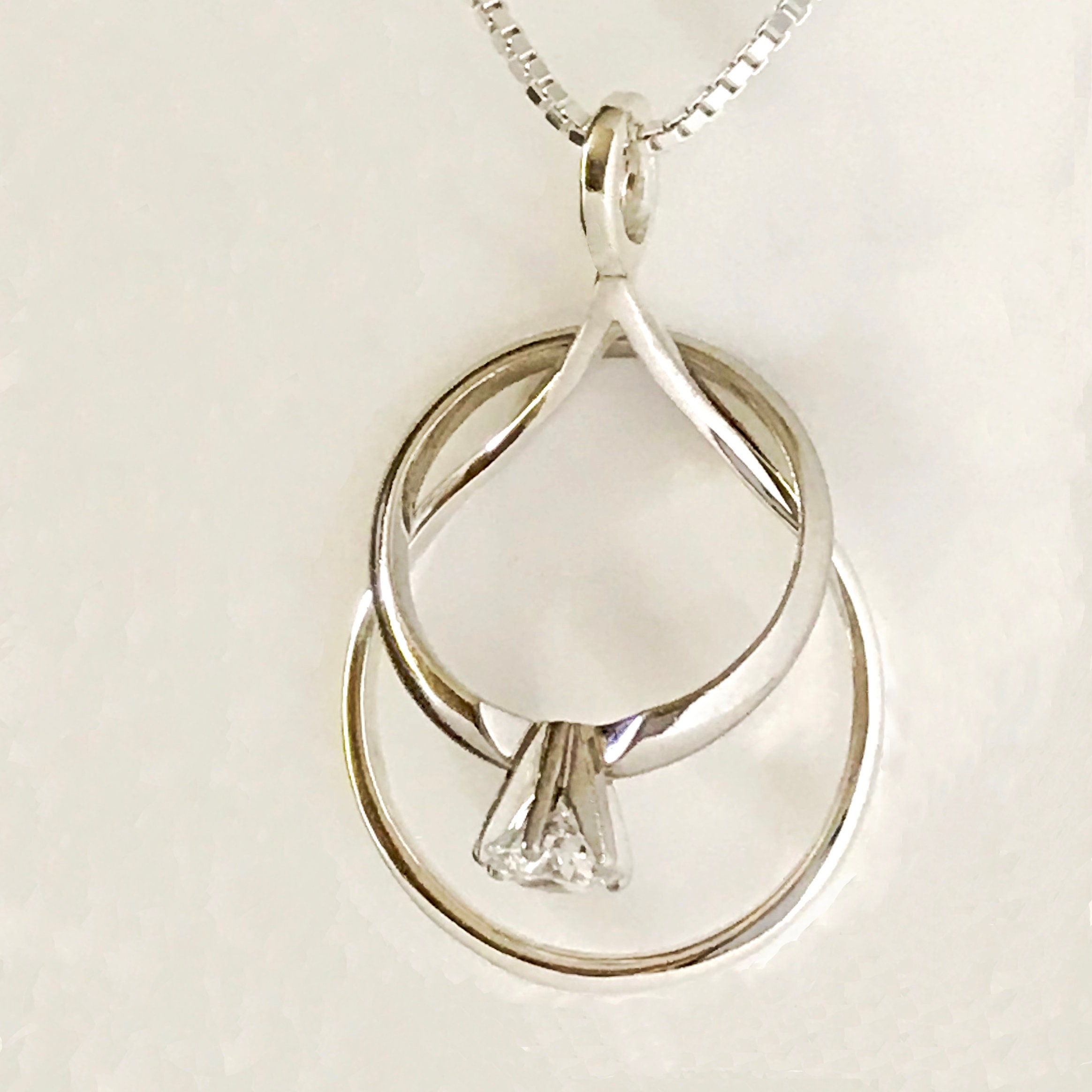 Flipped wish ring holder cheap necklace
