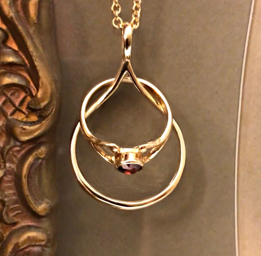 Ring Holder Necklace GOLD Wedding Ring Holder Necklace Pendant Etsy