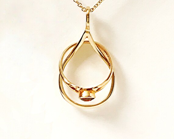 Ring Holder Necklace Gold ISLA Ring Necklace Holder Necklace Ring