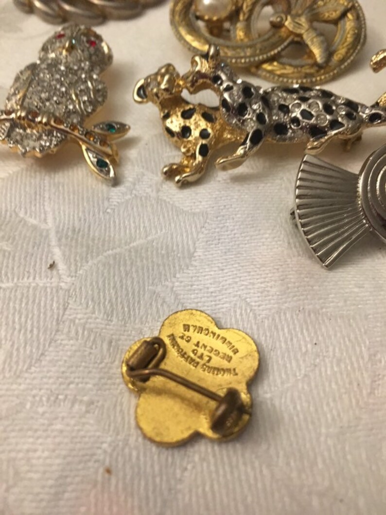 A Set of Unusual Brooches Etsy