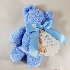 Washcloth Teddy Bear Favors: Baby Shower Microfiber Gift - Etsy
