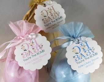 Baby Shower Favors, Baby shower, Bath Bomb Favors,  Baby Shower Gifts, Boy Favors, Girl Favors, Handmade, Customized Shower Favors